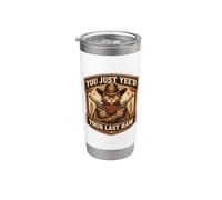 Vous venez de découvrir votre dernier propriétaire de chat cow-boy hors-la-loi Gobelet isotherme en acier inoxydable double paroi
