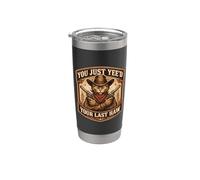 Vous venez de découvrir votre dernier propriétaire de chat cow-boy hors-la-loi Gobelet isotherme en acier inoxydable double paroi