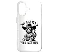 Vous venez d'être Votre dernier Haw Western Cowgirl Cowboy Monkey Coque pour iPhone 17