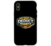 Vous Voulez déduire Cette Blague Amusante de Comptable fiscale Coque pour iPhone X/XS