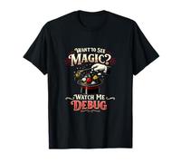 Vous Voulez Voir Magic Watch Me Debug Funny Programmer Art T-Shirt