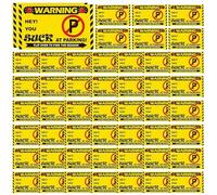 Vous vous êtes garé comme un idiot, vous craignez avec les cartes de stationnement, panneau d'avertissement de carte de stationnement | Cartes de visite 50X, amendes, mauvaises notes de station
