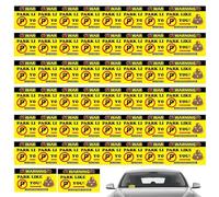 Vous vous êtes garé comme un idiot, vous craignez avec les cartes de stationnement - Panneau d'avertissement de faux ticket de stationnement, cartes de visite 50X, amendes de mauvaises notes