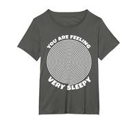 Vous Vous sentez très somnolent hypnose T-Shirt, Femme Grandes Tailles, Asphalte, 4X