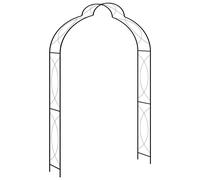 vidaXL Voûte de jardin Noir 150x34x240 cm Fer 47095