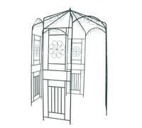 vidaXL Arche de jardin Voûte arceau à rosier 160 x 250 cm Vert foncé