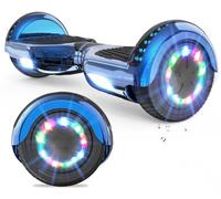 VOUUK Hoverboard à Deux Roues de 6,5 Pouces avec Haut-Parleur Bluetooth et Lumières LED pour Enfants et Adultes