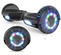 VOUUK Hoverboard à Deux Roues de 6,5 Pouces avec Haut-Parleur Bluetooth et Lumières LED pour Enfants et Adultes