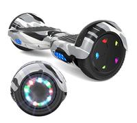 VOUUK Hoverboard à Deux Roues de 6,5 Pouces avec Haut-Parleur Bluetooth et Lumières LED pour Enfants et Adultes