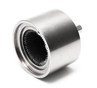 Vouyar Nettoyeur de tuyaux en cuivre entièrement métallique de 2,5 cm, Brosse de Nettoyage pour perceuse avec brosses remplaçables, pour plombiers Professionnels et industriels