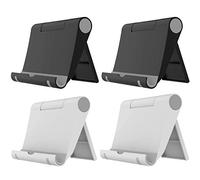 VOVIGGOL 4 Pièces Support Téléphone Bureau Réglable Porte Stand Téléphone Pliable pour 4 à 9 Pouces iPhone 14 13 12 11 Mini Pro Max X XS XR 8 7 Galaxy S21 S20 S9 S8 Note 20 Redmi Note 10 Pro