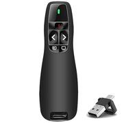 VOVIGGOL USB/Type-C 2 en 1 Ergonomique Telecommande Ordinateur Powerpoint, PPT Presentation Cliqueur Zapette Powerpoint Pointeur Slide Présentateur Sans Fil pour Ordinateur PC Portable