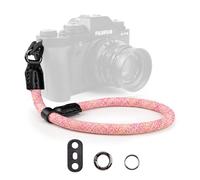 VOVMOEYA Dragonne Appareil Photo,Dragonne de Poignet pour Appareil Photo Sangle Poignet Appareil Photo pour Sony A6000 A6400 A6700 A7IV Canon eos Fujifilm - Rose Camouflage