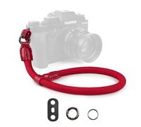 VOVMOEYA Dragonne Appareil Photo,Dragonne de Poignet pour Appareil Photo Sangle Poignet Appareil Photo pour Sony A6000 A6400 A6700 A7IV Canon eos Nikon Fujifilm - Rouge