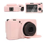 VOVMOEYA Étui de Protection en Silicone pour Ricoh GRIII/GRIIIx/GR3/GR3X avec 1 Couvre-Griffe et 2 Protections d'écran LCD-Kit d'accessoires pour Appareil Photo Ricoh GR III-Lot de 3