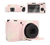 VOVMOEYA Étui de Protection en Silicone pour Ricoh GRIII/GRIIIx/GR3/GR3X avec 1 Couvre-Griffe et 2 Protections d'écran LCD-Kit d'accessoires pour Appareil Photo Ricoh GR III-Lot de 3