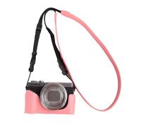 VOVMOEYA Étui de protection pour appareil photo Canon Powershot G7X Series, convient pour Canon PowerShot G7X Mark III/G7X Mark II/G7 X Demi-étui avec bandoulière réglable PU G7X Mark III Accessoires