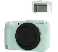 VOVMOEYA Étui pour Appareil Photo Canon EOS R50 V avec 2 protecteurs d'écran de 0,25 mm, étui en Silicone pour Canon EOS R50V, Souple Protecteur léger, Ajustement Parfait