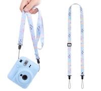 VOVMOEYA Sangle Appareil Photo pour Enfants, Sangle de Cou pour Appareil Photo pour Enfants, Lanière Appareil Photo pour Fujifilm Instax Mini Sony ZV-E10 ZV-1 ZV-1F Canon R50 M50 Nikon - Bleu