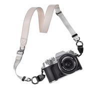 VOVMOEYA X-T50 Sangle de cou réglable en polyuréthane pour photographes Fujifilm/Nikon/Canon/Sony/Minolta/Panasonic/SLR/DSLR, gris