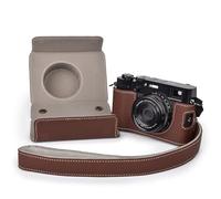 VOVMOEYA X100VI Étui, Étui pour Appareil Photo Fuji X100VI, Étui en Cuir PU Compatible avec Appareil Photo Numérique Fujifilm X100VI avec Sangle pour Appareil Photo - Marron