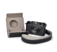 VOVMOEYA X100VI Étui, Étui pour Appareil Photo Fuji X100VI, Étui en Cuir PU Compatible avec Appareil Photo Numérique Fujifilm X100VI avec Sangle pour Appareil Photo - Noir