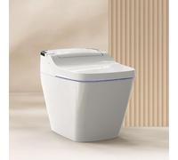 VOVO Stylement TCB-090SA Bidet WC intelligent en une seule pièce avec couvercle à ouverture/fermeture automatique, double chasse d'eau, siège chauffant
