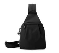 Vovtva 2025 Backpack Chest Bag Double Zipper Large Capacity Crossbody, Anti-Theft Waterproof Oxford Cloth Travel Shoulder For Women with Adjustable Strap, Stylish Versatile (Black)
