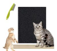 Vowtrlleoy Cat Scratching Cloth, Can Protect Furniture - Cat Scratching Mat, Couch Protector from Cat Claws, Sticky Scratch Wall Mat, Anti Cat Scratch Mat Trimmable (Black, 40 * 200cm/15.7 * 78.7in)