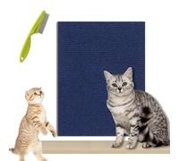 Vowtrlleoy Cat Scratching Cloth, Can Protect Furniture - Cat Scratching Mat, Couch Protector from Cat Claws, Sticky Scratch Wall Mat, Anti Cat Scratch Mat Trimmable (Blue, 40 * 200cm/15.7 * 78.7in)
