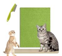 Vowtrlleoy Cat Scratching Cloth, Can Protect Furniture - Cat Scratching Mat, Couch Protector from Cat Claws, Sticky Scratch Wall Mat, Anti Cat Scratch Mat Trimmable (Green, 40 * 200cm/15.7 * 78.7in)
