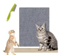 Vowtrlleoy Cat Scratching Cloth, Can Protect Furniture - Cat Scratching Mat, Couch Protector From Cat Claws, Sticky Scratch Wall Mat, Anti Cat Scratch Mat Trimmable (Light gray, 40*200cm/15.7*78.7in)