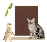 Vowtrlleoy Cat Scratching Cloth, Can Protect Furniture - Cat Scratching Mat, Couch Protector from Cat Claws, Sticky Scratch Wall Mat, Anti Cat Scratch Mat Trimmable (Brown, 40 * 100cm/15.7 * 39.4in)