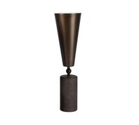 Vox Lampe à Poser Marbre Brun & Bronze Mat Grand
