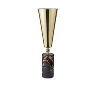 Vox Lampe à Poser Noir/ Brun Marbre & Laiton Grand