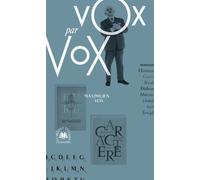 Vox par Vox - Maximilien Vox - L'echappee - broché - Monographie