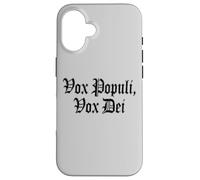 VOX POPULI VOX Dei Phrase Latine Coque pour iPhone 16