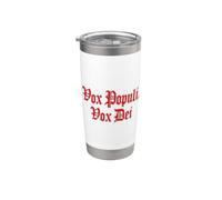 VOX POPULI VOX DEI PHRASE LATINE Gobelet isotherme en acier inoxydable double paroi