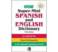 Vox SuperMini Spanish and English Dictionary by Vox Paperback Book Vox (Auteur)