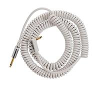 Vox VCC090WH Câble spirale vintage, filet de transport Blanc 9 m