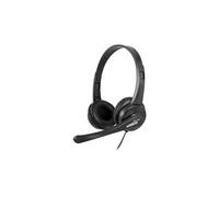 NGS Casque USB filaire VOX505USB – Stéréo avec micro et contrôle volume – Noir