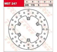 Voxan Scrambler 1000 2001-2009 TRW Disque De Frein Fixe Rond MST247