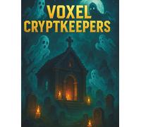 Voxel Cryptkeepers: Vol. 1: Haunted Graveyard Notebook with Grid Pages - Cozy Horror Fantasy Planner - 160 Pages, 8.5 x 11 inches