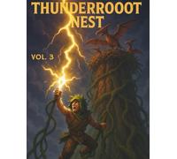 Voxel Quest: Vol. 3: Thunderroot Nest - Sky Beast Fantasy Notebook with Grid Pages - 160 Pages, 8.5 x 11 inches