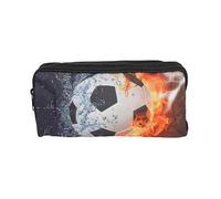 VoxelTek Trousse Scolaire, Trousse Scolaire Garcon pour garçons et Filles, estuche Football Multifonction, Trousse à Crayons en Polyester Durable avec Fermeture éclair, étudiants