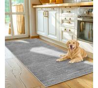 Voxirum Tapis de Couloir, Tapis de Passage, Tapis de Cuisine Devant Evier Antiderapant, Paillasson Interieur Lavable en Machine, Tapis d Entree Interieur Absorbant Gris 120 x 140 cm