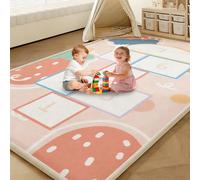 Voxirum Tapis de Jeu pour Enfant Bebe, Tapis d'éveil pour Bébé de 2.5 CM, Tapis de Motricité Favorisant Le Développement Sensoriel, Doux crée Un Espace de Jeu sûr pour Les Petits 80 x 120 cm