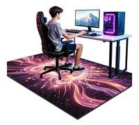 Voxirum Tapis de Sol de Jeu de Ligne Tapis D'Esport 3D 180x190cm