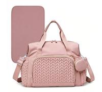Voxlara Sac à Langer Multifonctionnel, Sac Bébé avec Matelas à Lange, Grand Sac à Langer pour Bébé Imperméable avec Etui à Tétine, Sac à Bandoulière pour Bébé Fourre-tout Maternité Couches de Voyage