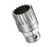 Voxom Outil de palier intérieur WKl26 Shimano Cartouche et Compatible ISISISIS, fraisé CNC, Outils 718000068, Argent, Taille Unique
